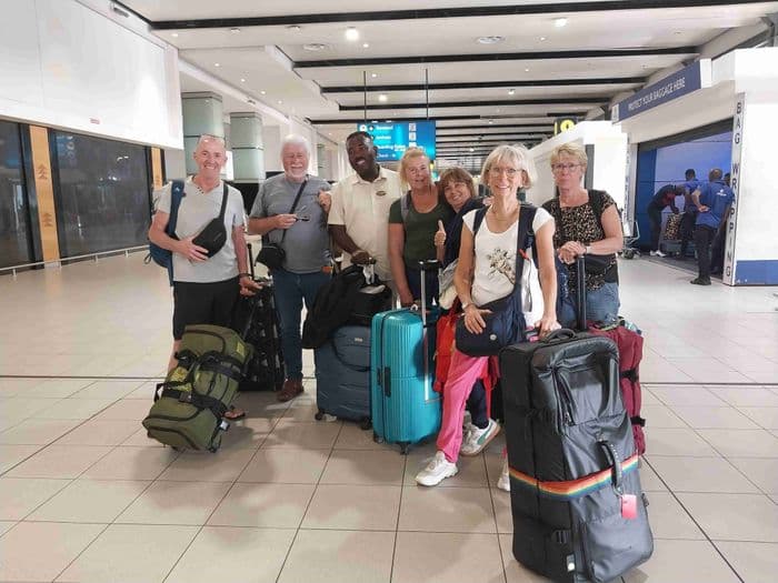 A l'aeroport de Johannesburg