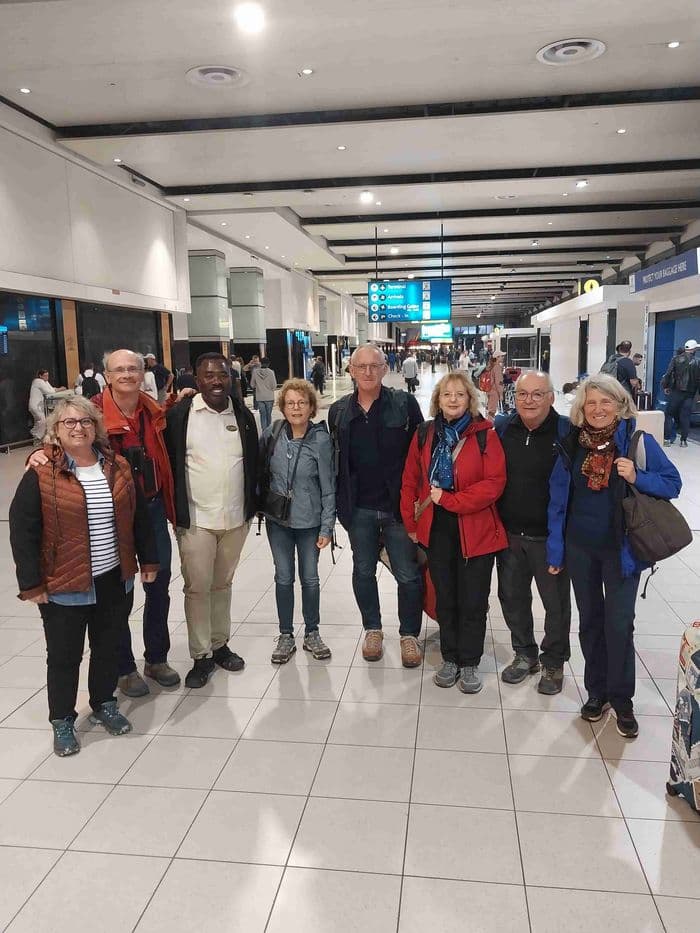 A l'aeroport de Johannesburg