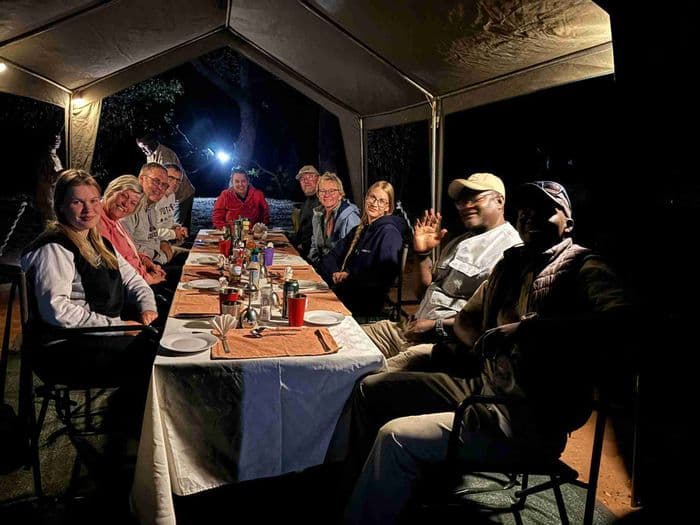 Gruppenbild am Abend