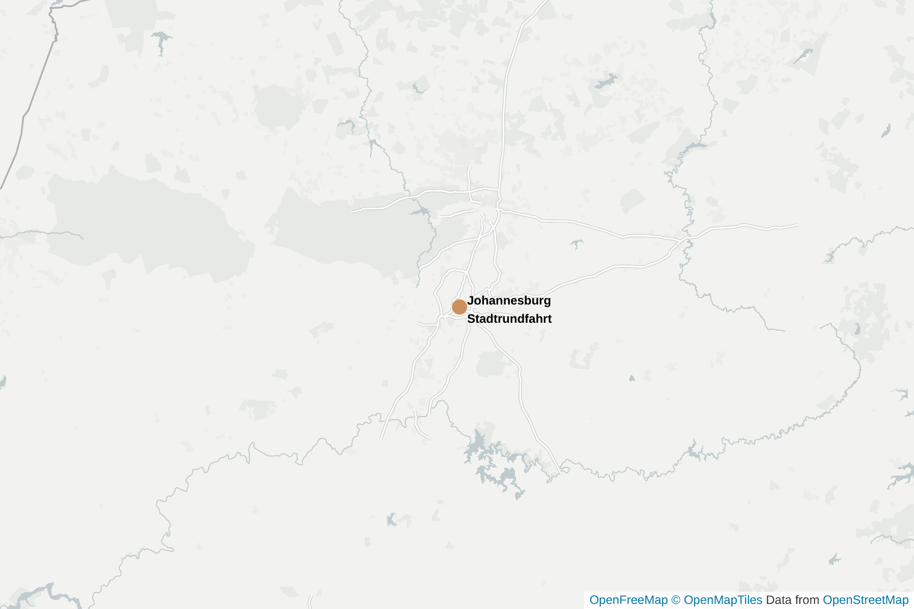 Karte von Johannesburg
