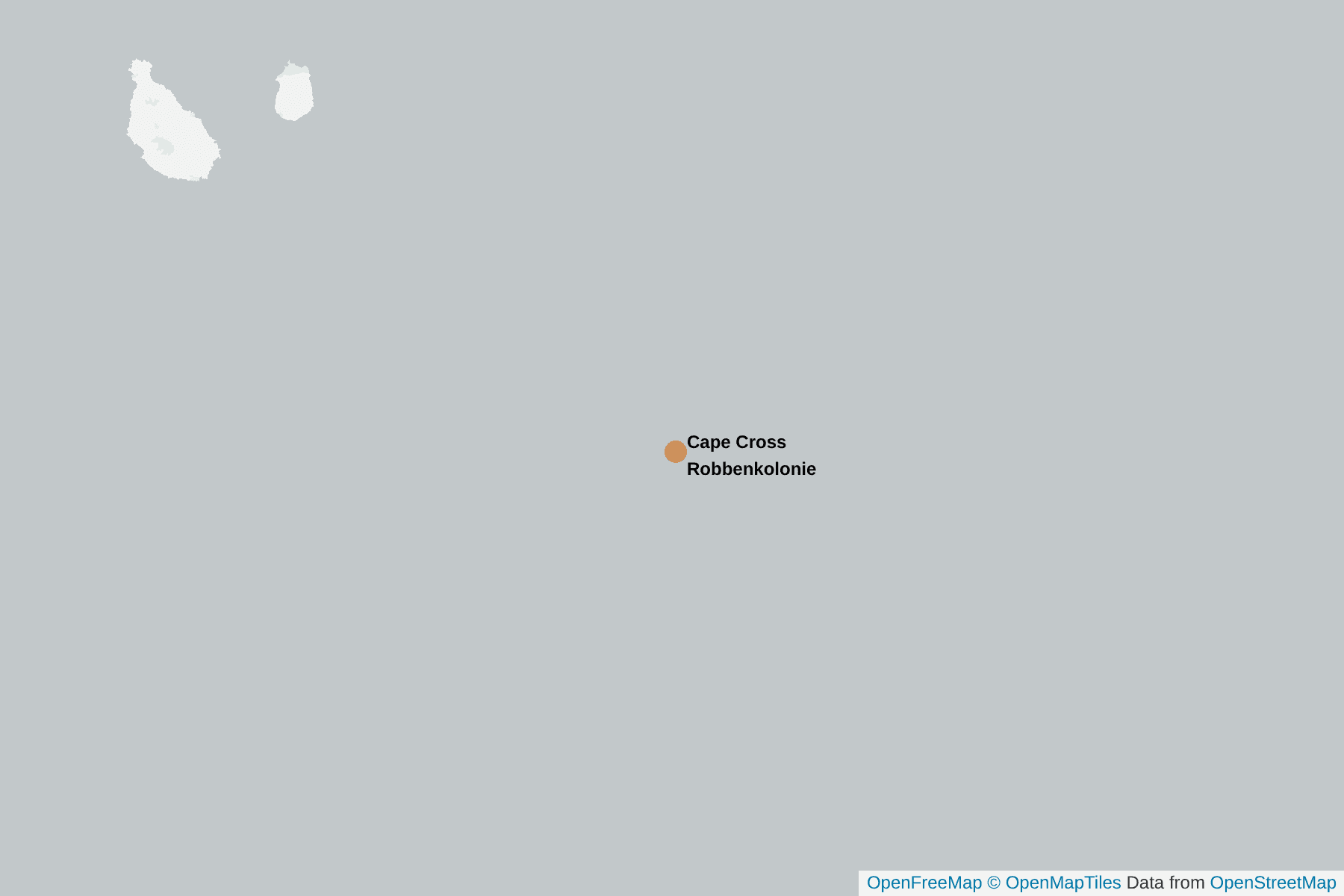 Karte von Cape Cross Robbenkolonie